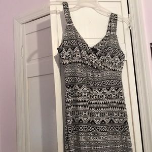 Tribal Pattern Maxi Dress